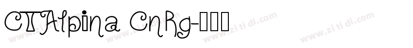 CTAlpina CnRg字体转换